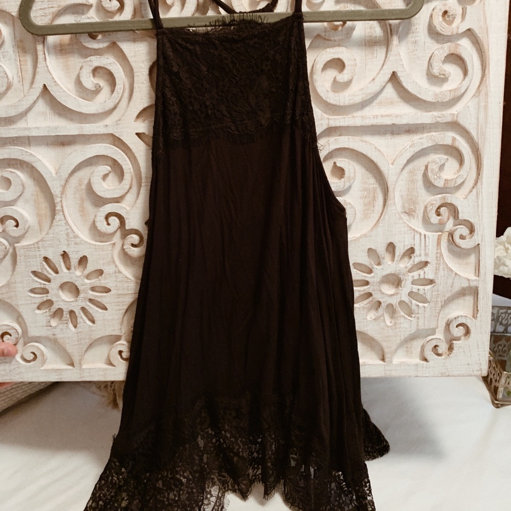 Black Soft and Sexy Lace Tank